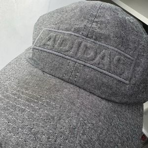 Adidas Climalite Lightweight Embossed Logo Adjustable Gray Hat Men's #C118